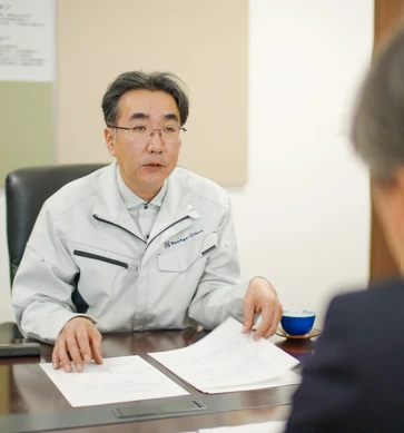 説明している様子